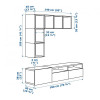 IKEA BESTA/EKET Комбинация-1 шкафов под телевизор (892.044.14) - зображення 8