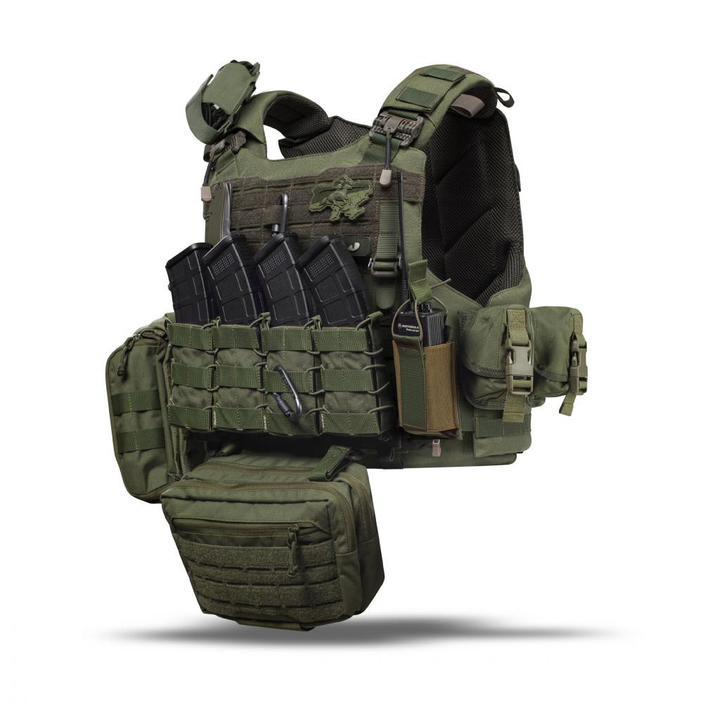 UkrArmor Комплект спорядження Vest Full (based on IBV) L\XL без балістичного захисту. Олива - зображення 1