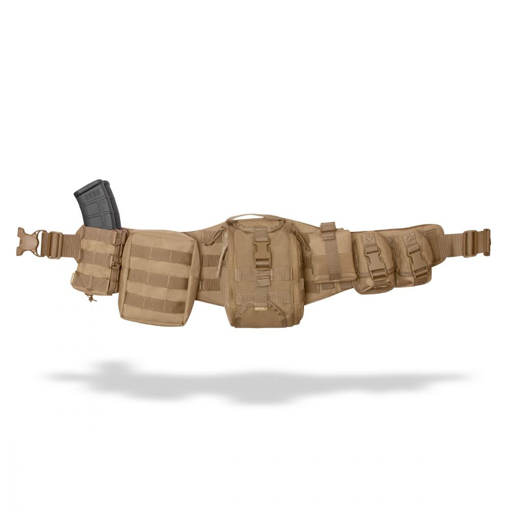 UkrArmor Modular Battle Belt S\M без балістичного захисту. Пояс з обвісами. Койот - зображення 1