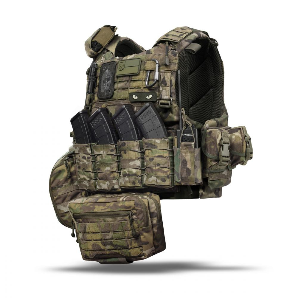 UkrArmor Комплект спорядження Vest Full (based on IBV) L\XL без балістичного захисту. Мультикам - зображення 1