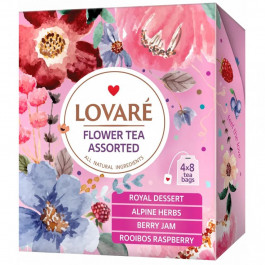 Lovare Чай  Ассорти Цветочный пакетированный 4 вида по 8 шт (4820198879686)