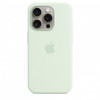Apple iPhone 15 Pro Silicone Case with MagSafe - Soft Mint (MWNL3) - зображення 1