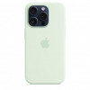 Apple iPhone 15 Pro Silicone Case with MagSafe - Soft Mint (MWNL3) - зображення 2
