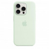 Apple iPhone 15 Pro Silicone Case with MagSafe - Soft Mint (MWNL3) - зображення 3