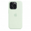 Apple iPhone 15 Pro Silicone Case with MagSafe - Soft Mint (MWNL3) - зображення 4