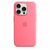 Apple iPhone 15 Pro Silicone Case with MagSafe - Pink (MWNJ3) - зображення 3
