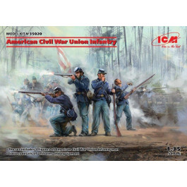 ICM Армия Союза, гражданская война в США (4 фигурки) (ICM35020)