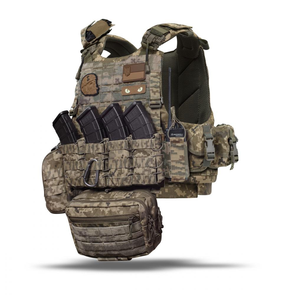 UkrArmor Vest Full (based on IBV) L\XL без балістичного захисту. Піксель(мм-14) - зображення 1