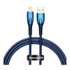 Baseus Glimmer Series USB - Lightning Cable 12W 2.4A 1m Blue (CADH000203) - зображення 1