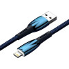 Baseus Glimmer Series USB - Lightning Cable 12W 2.4A 1m Blue (CADH000203) - зображення 4