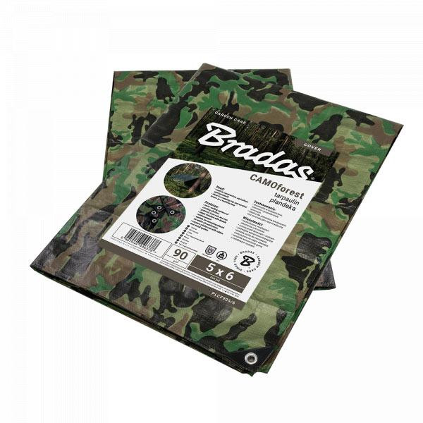 Bradas Тент камуфляж CAMOforest, 90гр/м2, 6х12м (PLCF906/12) - зображення 1