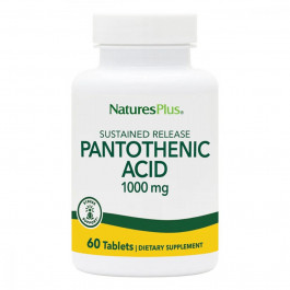 Nature's Plus Пантотенова кислота (B5)  1000 мг 60 таблеток (NTP2060)