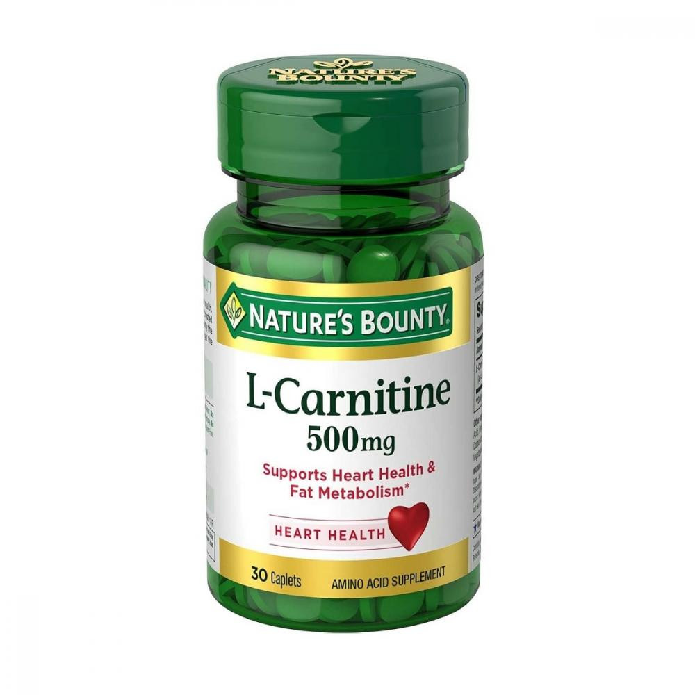Nature's Bounty L-Карнітин  500 мг 30 каплет (NRT01683) - зображення 1