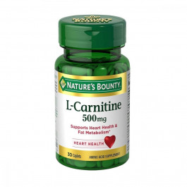 Nature's Bounty L-Карнітин  500 мг 30 каплет (NRT01683)