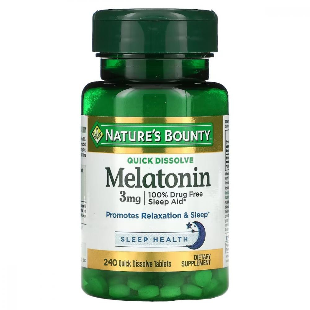 Nature's Bounty Мелатонін  3 мг 240 таблеток (NRT07903) - зображення 1