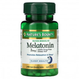 Nature's Bounty Мелатонін  3 мг 240 таблеток (NRT07903)