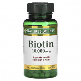 Nature's Bounty Біотин  10000 мкг 120 гелевих капсул (NRT51697)