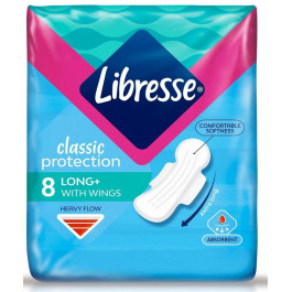 Libresse Гигиенические прокладки  Classic Protection Long 8 шт (7322541233512)