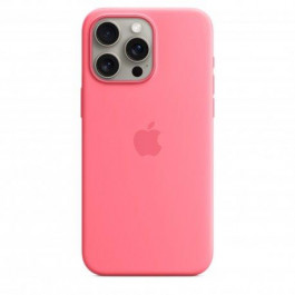 Apple iPhone 15 Pro Max Silicone Case with MagSafe - Pink (MWNN3)