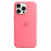 Apple iPhone 15 Pro Max Silicone Case with MagSafe - Pink (MWNN3) - зображення 3