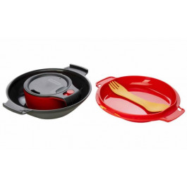 Humangear GoKit Deluxe Mess Kit Charcoal/Red (022.0126)