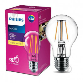 Philips LEDClassic FIL E27 6-60W 830 230V A60 ND (929001974508)
