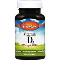 Carlson Labs Vitamin D 4000 IU Вітамін D 120 гелевих капсул - зображення 1