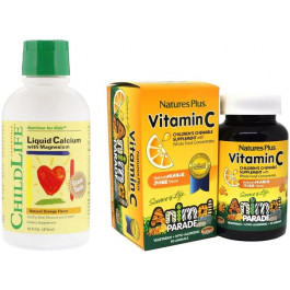 ChildLife Витамины ChildLife Жидкий кальций и магний для детей со вкусом апельсина Calcium with Magnesium 474 