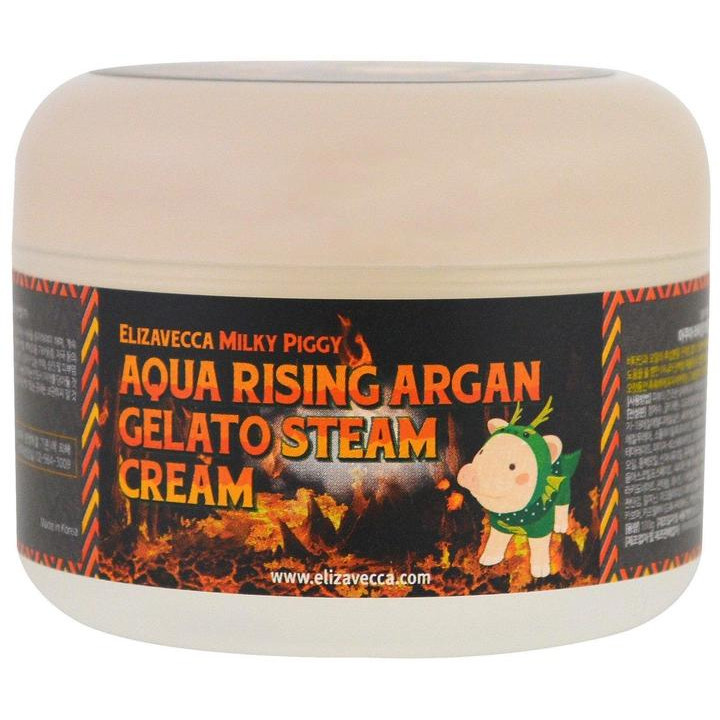 Elizavecca Milky Piggy Aqua Rising Argan Gelato Steam Cream Паровой увлажняющий крем 100 ml (8809418750147) - зображення 1