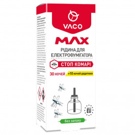 VACO Рідина для електрофумігатора  Max, 30 ночей + 10 ночей, додатково, 30 мл (5901821952446)