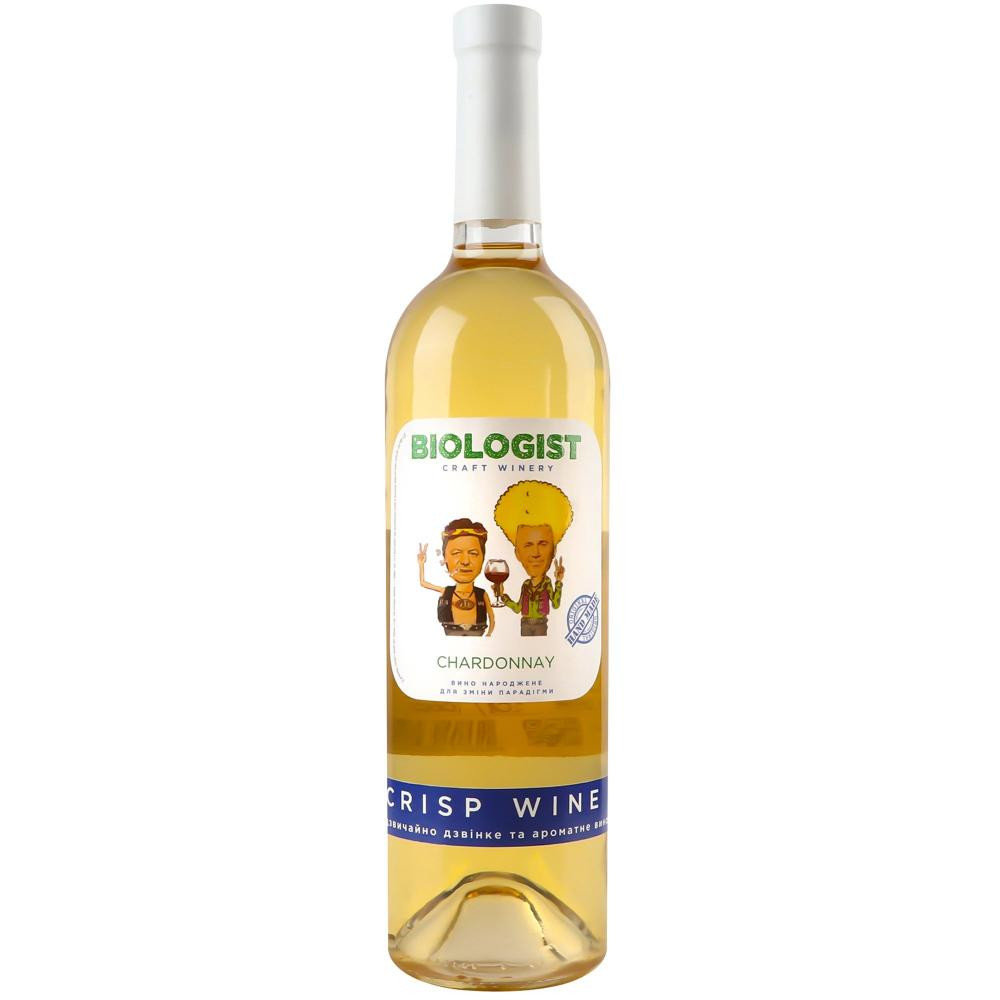 Biologist Вино  Chardonnay Crisp wine біле сухе, 0,75 л (4820212230462) - зображення 1