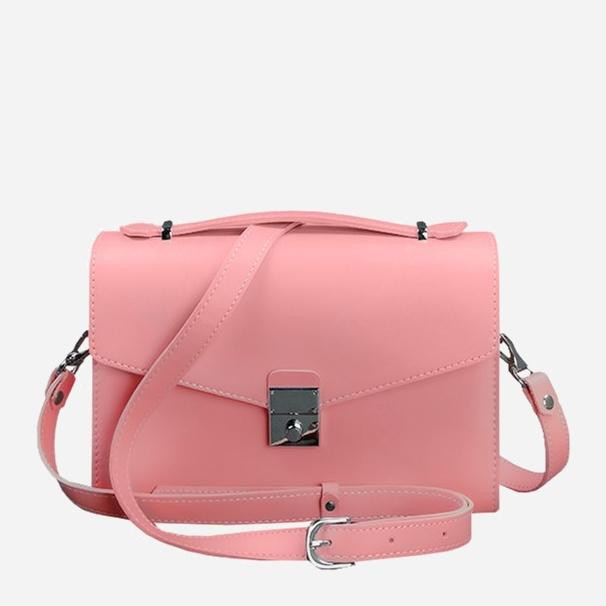 BlankNote Женская кожаная сумка кросс-боди  BN-BAG-35 Розовая (BN-BAG-35-pink-peach) - зображення 1