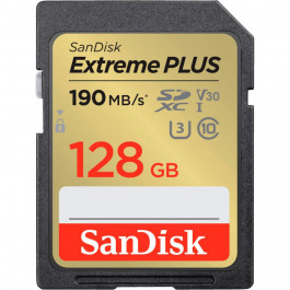 SanDisk 128 GB SDXC UHS-I U3 V30 Class 10 Extreme Plus (SDSDXWA-128G-GNCIN)