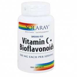 Solaray Вітамін C c біофлавоноїдів, 500 мг, , 100 капсул