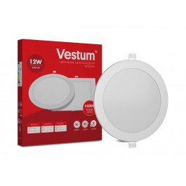 Vestum Светильник светодиодный встраиваемый 12Вт 4000K 650Лм (1-VS-5104)