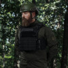 UkrArmor Передня панель на плитоноску PRO. Cordura 1000. Чорний - зображення 3