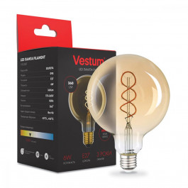 Vestum LED Filament Golden Twist G95 6W 2500K E27 (1-VS-2507)