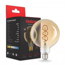   Vestum LED Filament Golden Twist G95 6W 2500K E27 (1-VS-2507)