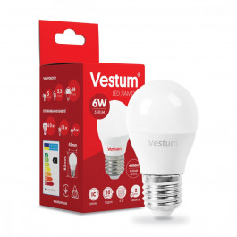 Vestum LED G45 6W 4100K 220V E27 (1-VS-1201)