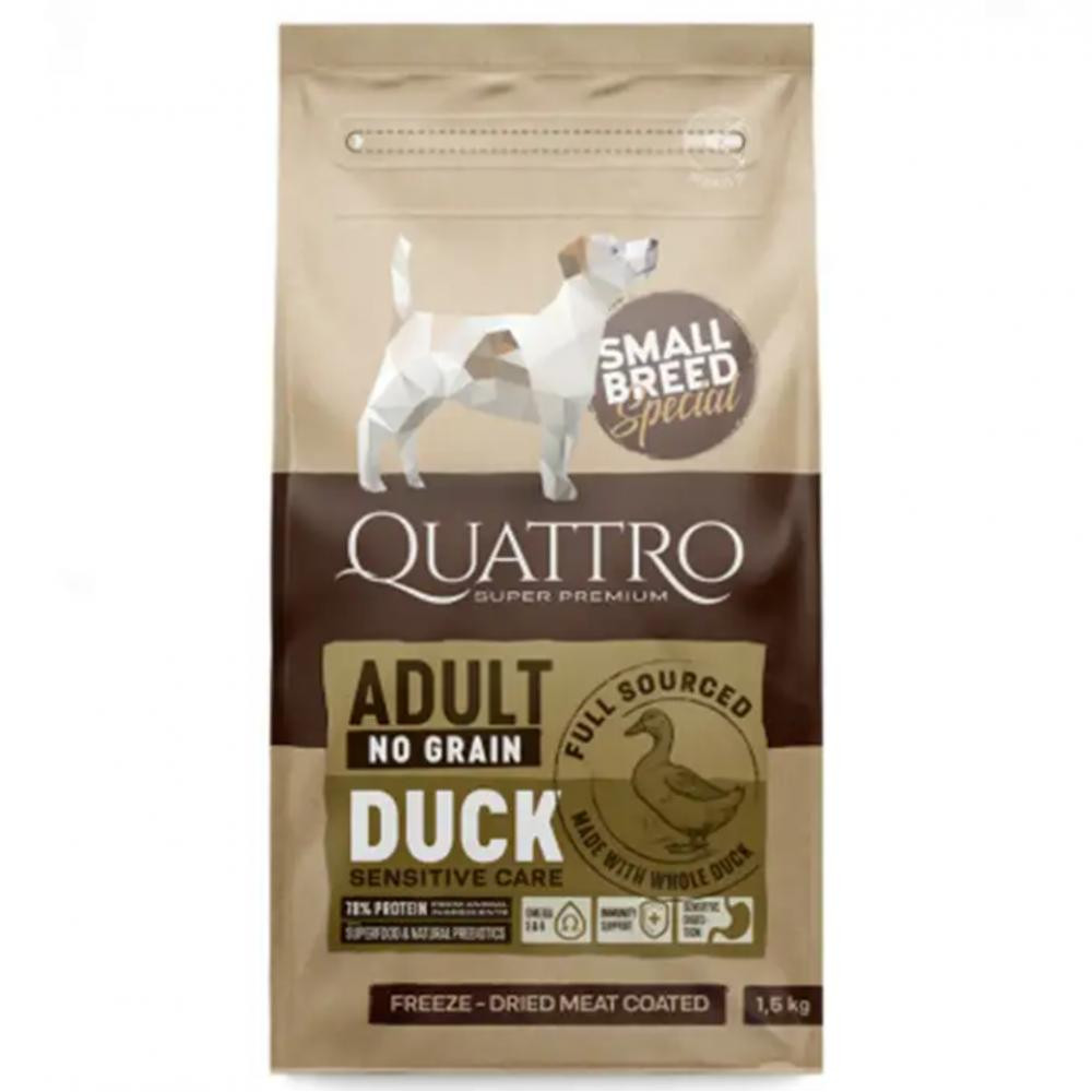 Quattro Adult Duck Small Breed 1,5 кг (4770107253802) - зображення 1