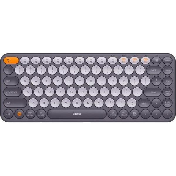 Baseus Wireless Tri-Mode Keyboard K01A Silver (B00955503833-00) - зображення 1