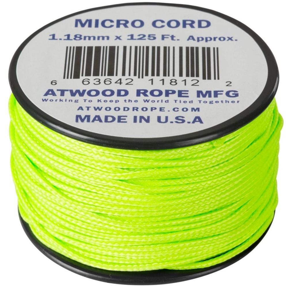 Atwood Rope MFG Micro Cord 38 м - Neon Green (CD-MC1-NL-0Q) - зображення 1