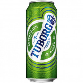 Tuborg Пиво  Green, світле, 4,6%, 0,5 л (256738) (4820000451307)