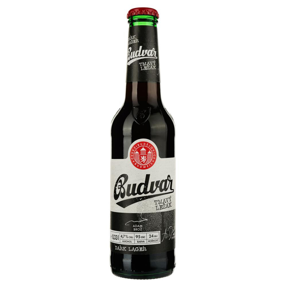 Budweiser Пиво  Budvar Tmavy Lezak Dark, темне. фільтроване, 4,7%, 0,33 л (8594403700008) - зображення 1