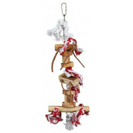 Trixie игрушка Трикси деревянная с канатами для попугаев 35 см (58844)