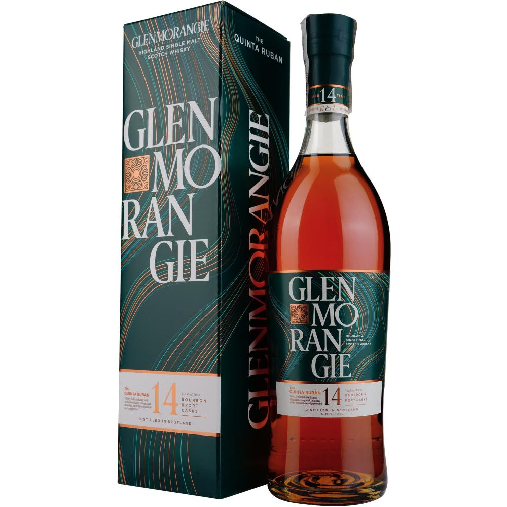 Glenmorangie Виски Quinta Ruban 14 лет выдержки 0.7 л 46% в подарочной упаковке (5010494951813) - зображення 1