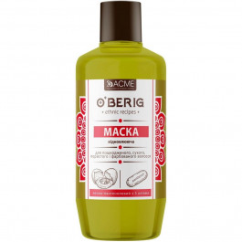O'Berig Олія-маска  Яєчно-пантенолова з 5 оліями для пошкодженого волосся 500 мл (4820197006205)