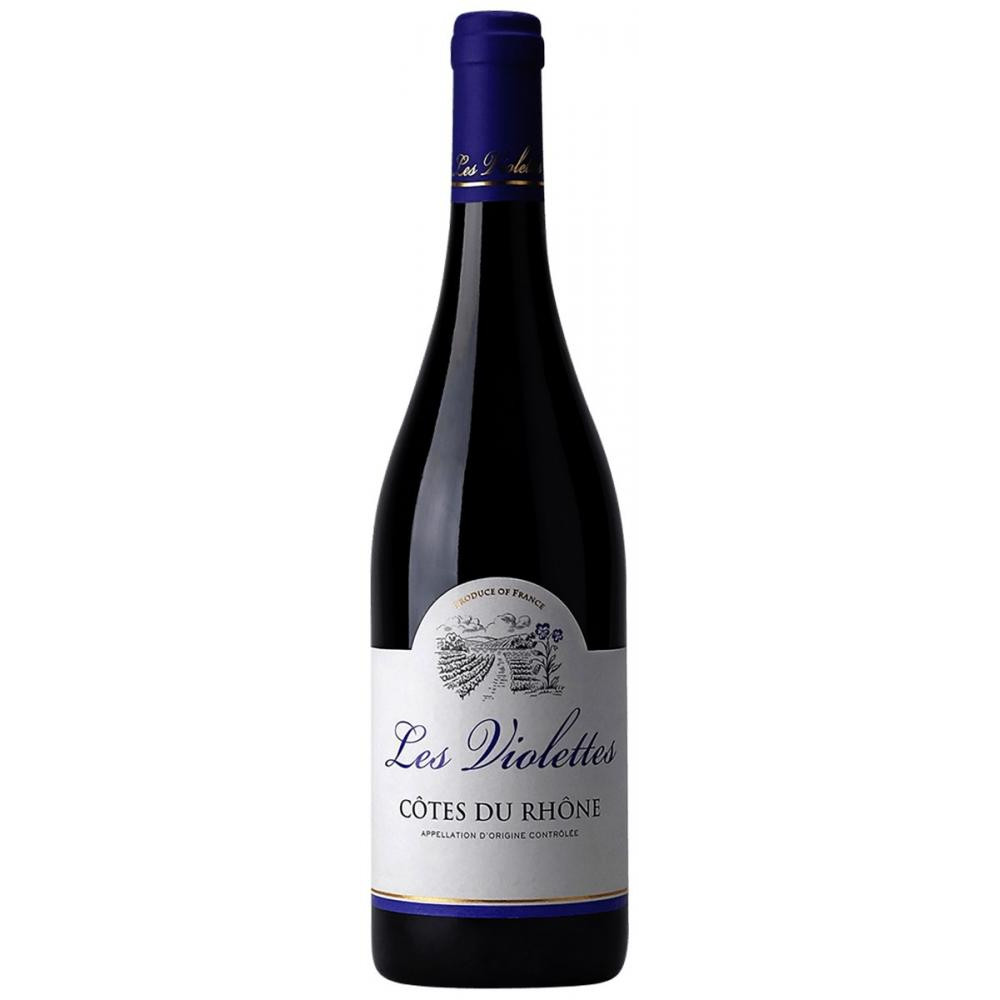 Les Grands Chais de France Вино LGC Cotes-du-Rhone Les Violettes Rouge 0,75 л сухе тихе червоне (689927074860) - зображення 1