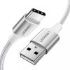 UGREEN US288 USB Type-C Cable Aluminum Braid 1m White (60131) - зображення 1