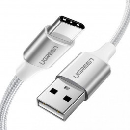 UGREEN US288 USB Type-C Cable Aluminum Braid 1m White (60131)